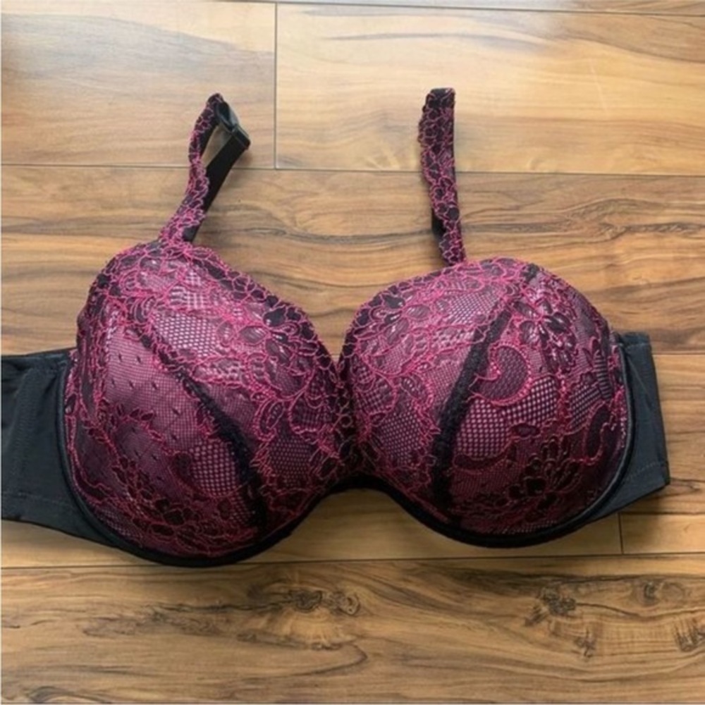 Cacique black and pink bras 44D